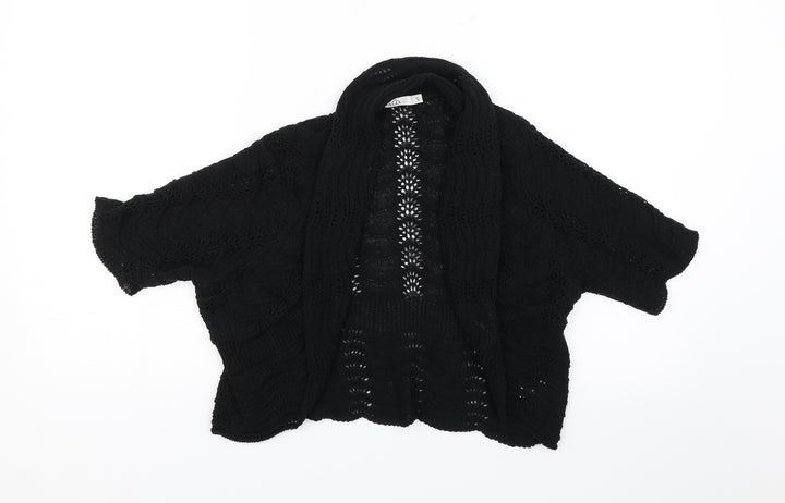 M&Co. Womens Black Shrug Jumper Size S