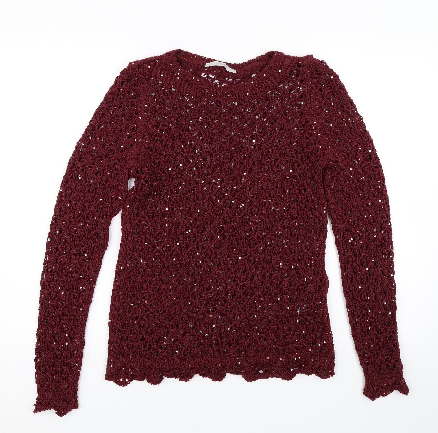 George Womens Red   Pullover Jumper Size 10
