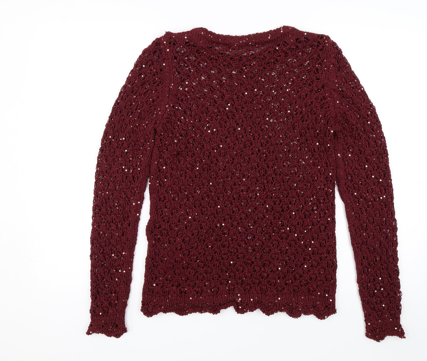 George Womens Red   Pullover Jumper Size 10