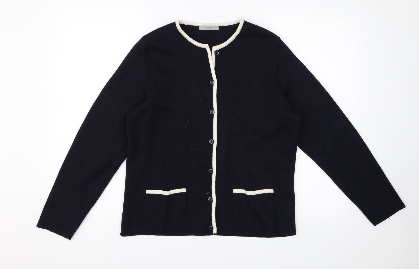 Marks and Spencer Womens Blue   Cardigan Jumper Size 14