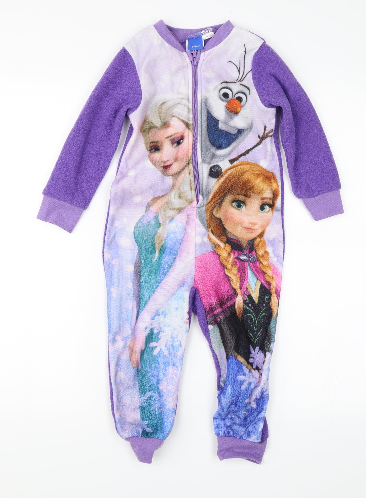 Disney Girls Purple Solid  Top One Piece Size 2-3 Years  - Frozen