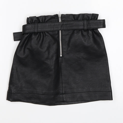 River Island Girls Black   Mini Skirt Size 6 Years