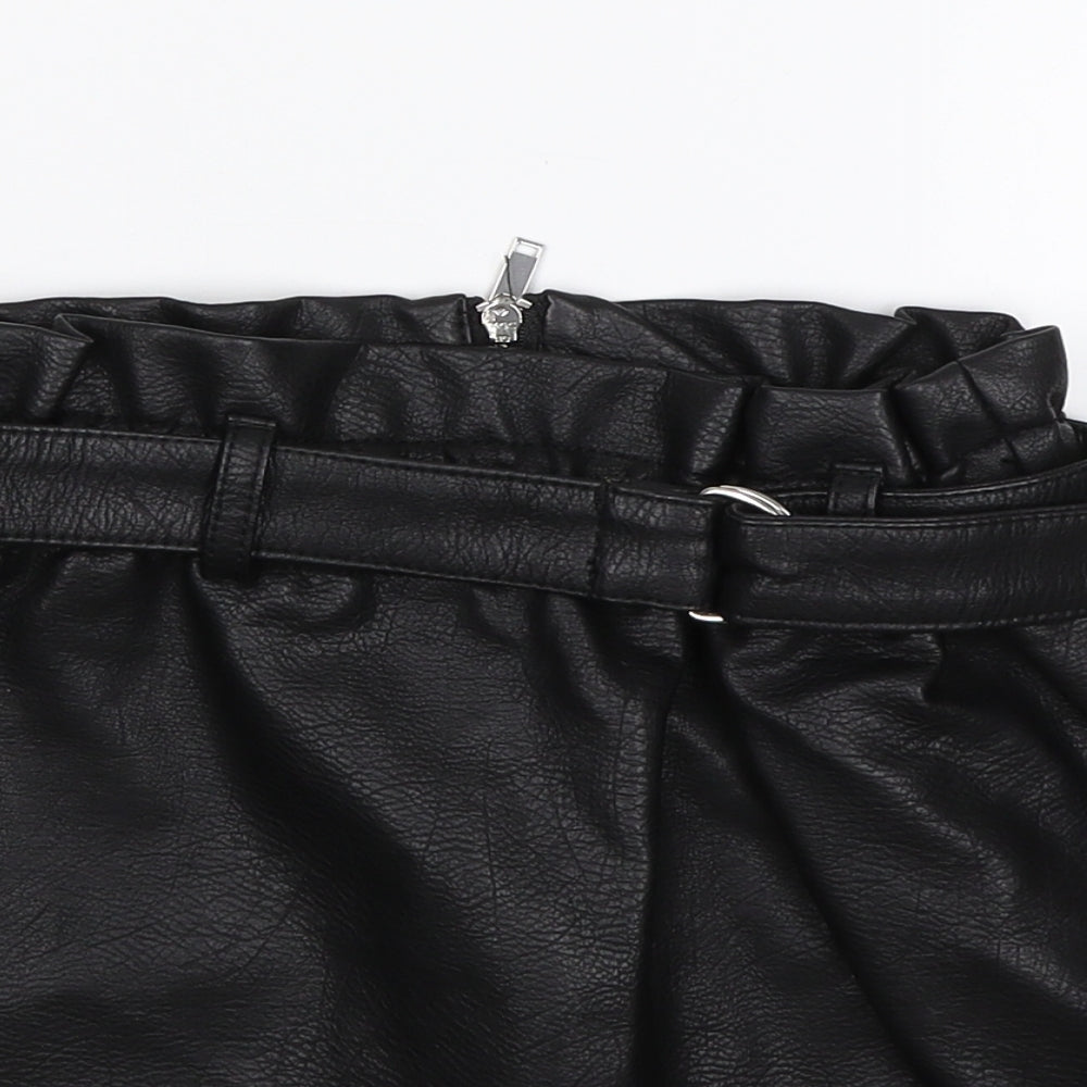 River Island Girls Black   Mini Skirt Size 6 Years