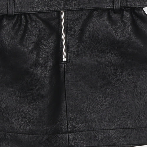River Island Girls Black   Mini Skirt Size 6 Years