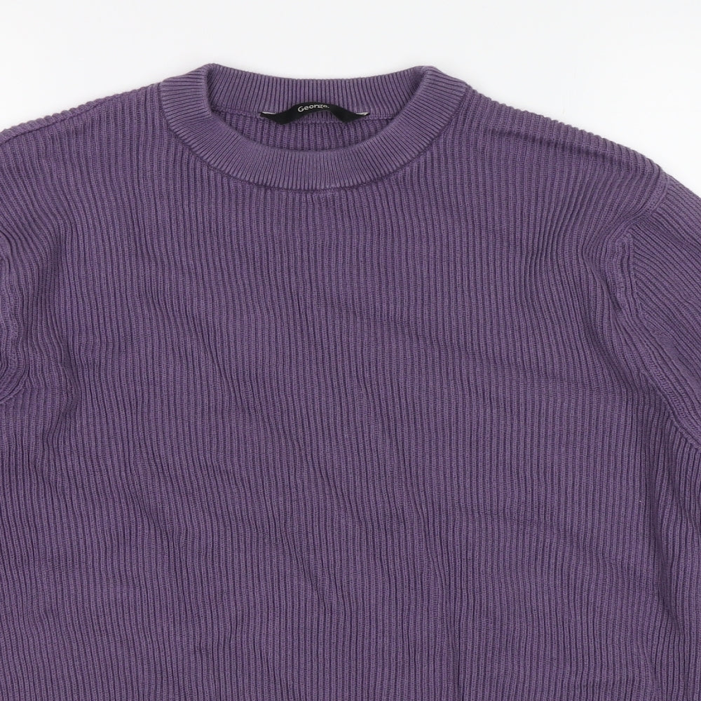 George Womens Purple   Pullover Jumper Size L