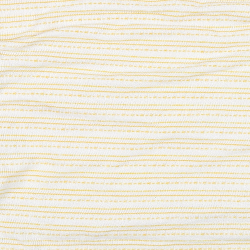Matalan Womens Yellow Striped  Pullover Jumper Size 10