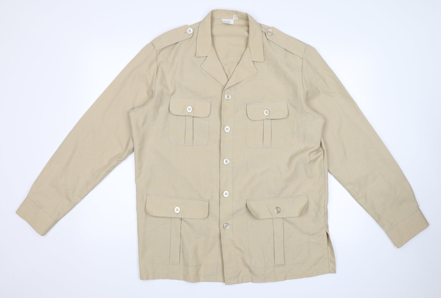 Preworn Mens Beige    Button-Up Size 40