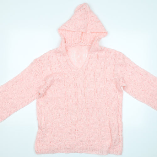 Preworn Womens Pink   Pullover Hoodie Size M