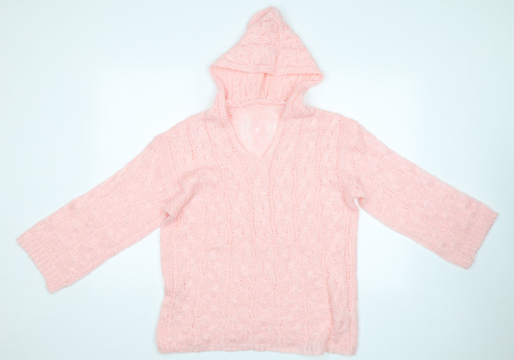 Preworn Womens Pink   Pullover Hoodie Size M