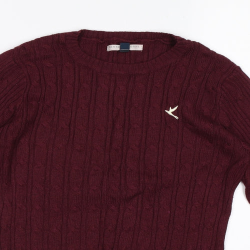 Blonde + Blonde Womens Red   Pullover Jumper Size 10