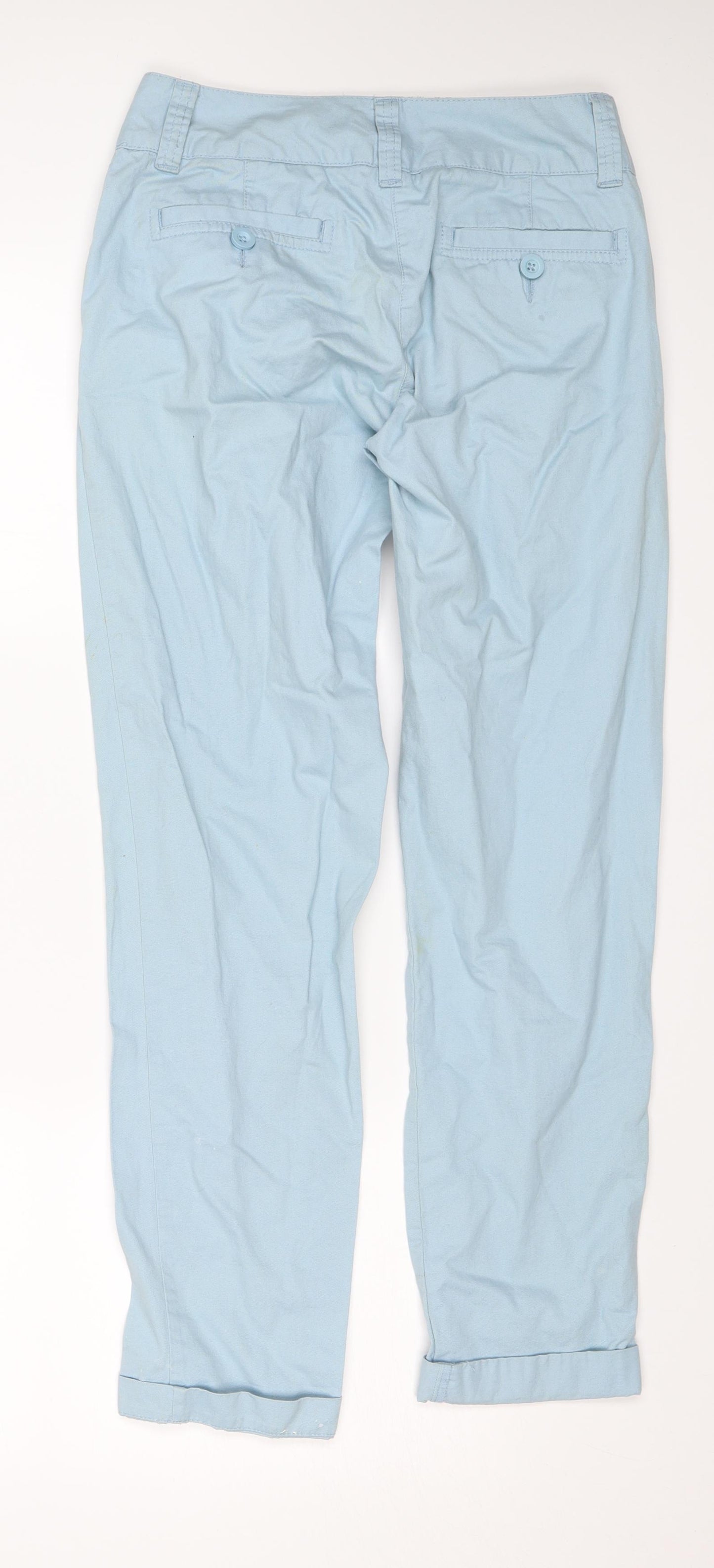Papaya Womens Blue   Capri Trousers Size 8 L25 in