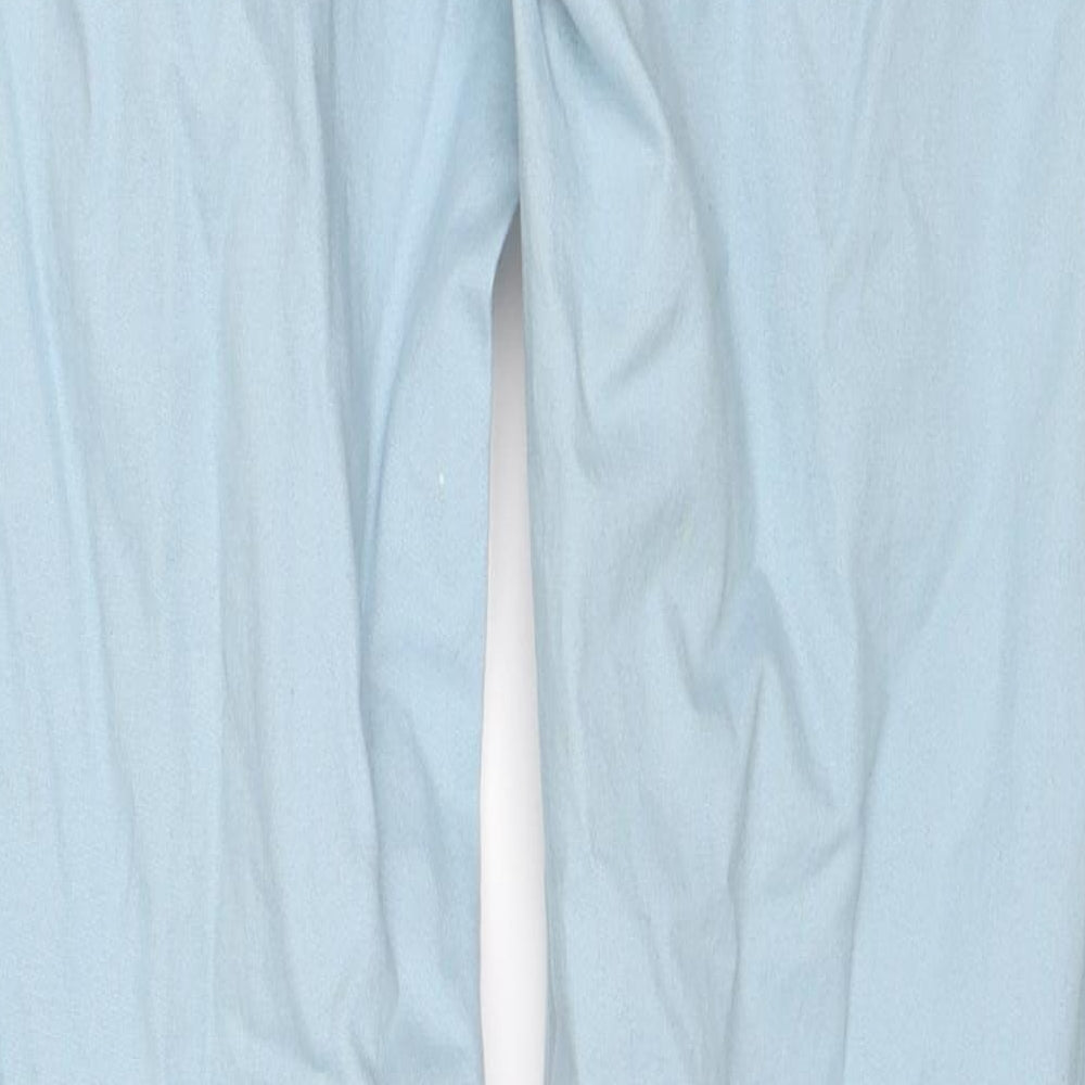 Papaya Womens Blue   Capri Trousers Size 8 L25 in