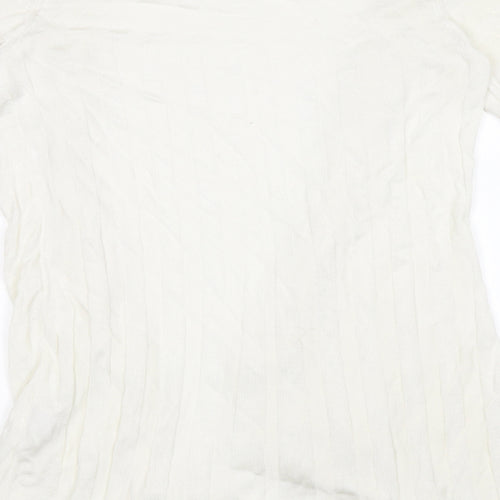 Per Una Womens White   Shrug Jumper Size 12