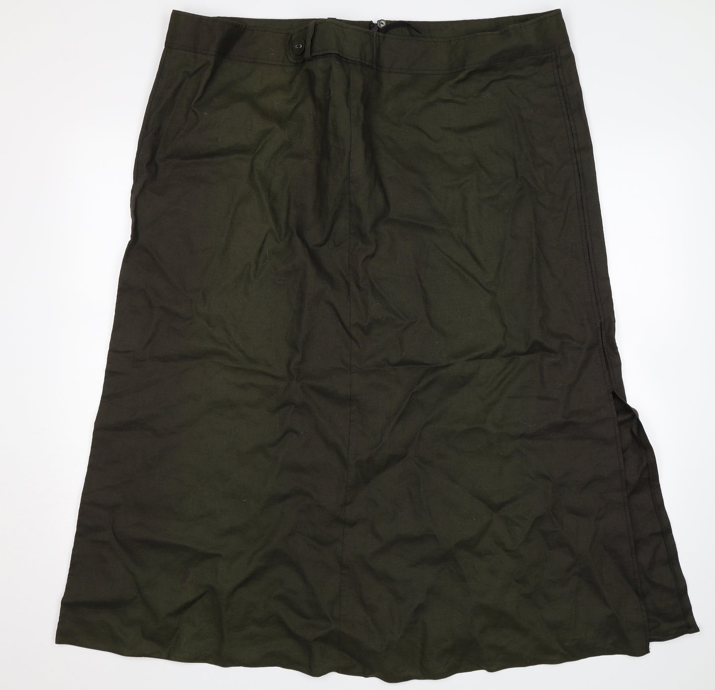 Marks and Spencer Womens Green   Straight & Pencil Skirt Size 24