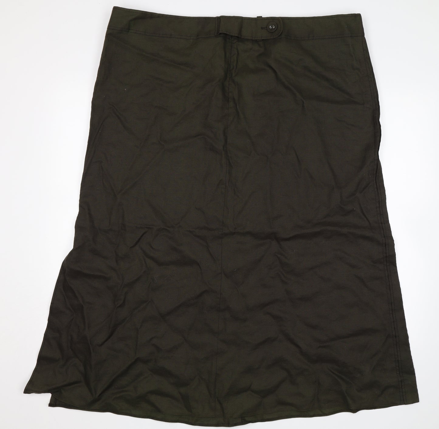 Marks and Spencer Womens Green   Straight & Pencil Skirt Size 24
