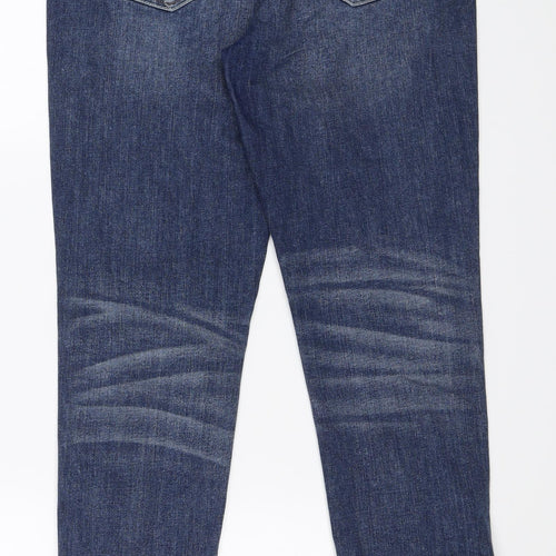 H&M Womens Blue  Denim Skinny Jeans Size 8 L28 in