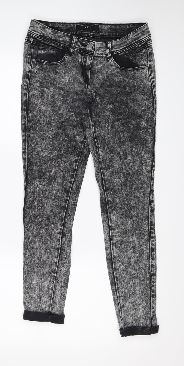 Lexi Womens Black Denim Skinny Jeans Size 8 L25 in