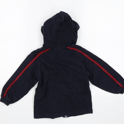Salt Pepper Boys Blue   Full Zip Hoodie Size 3-4 Years  - No. 5
