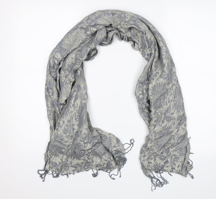 Accessorize Unisex Blue Floral Scarf