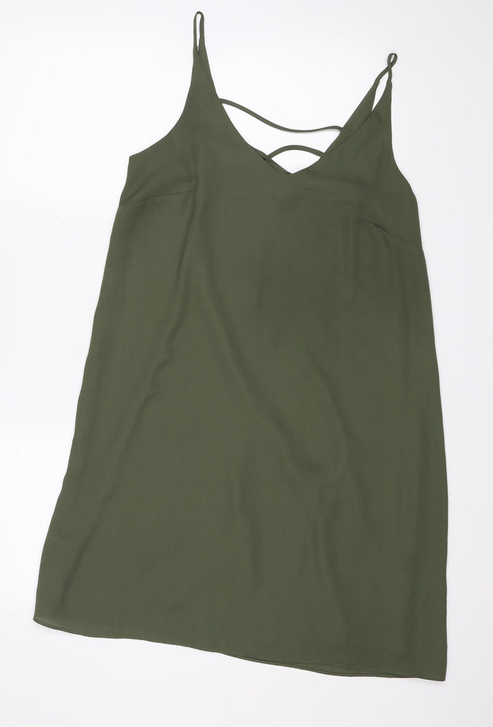 Papaya Womens Green Shift Size 12