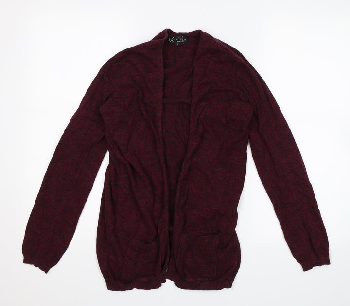 New Look Womens Red Cardigan Jumper Size 10