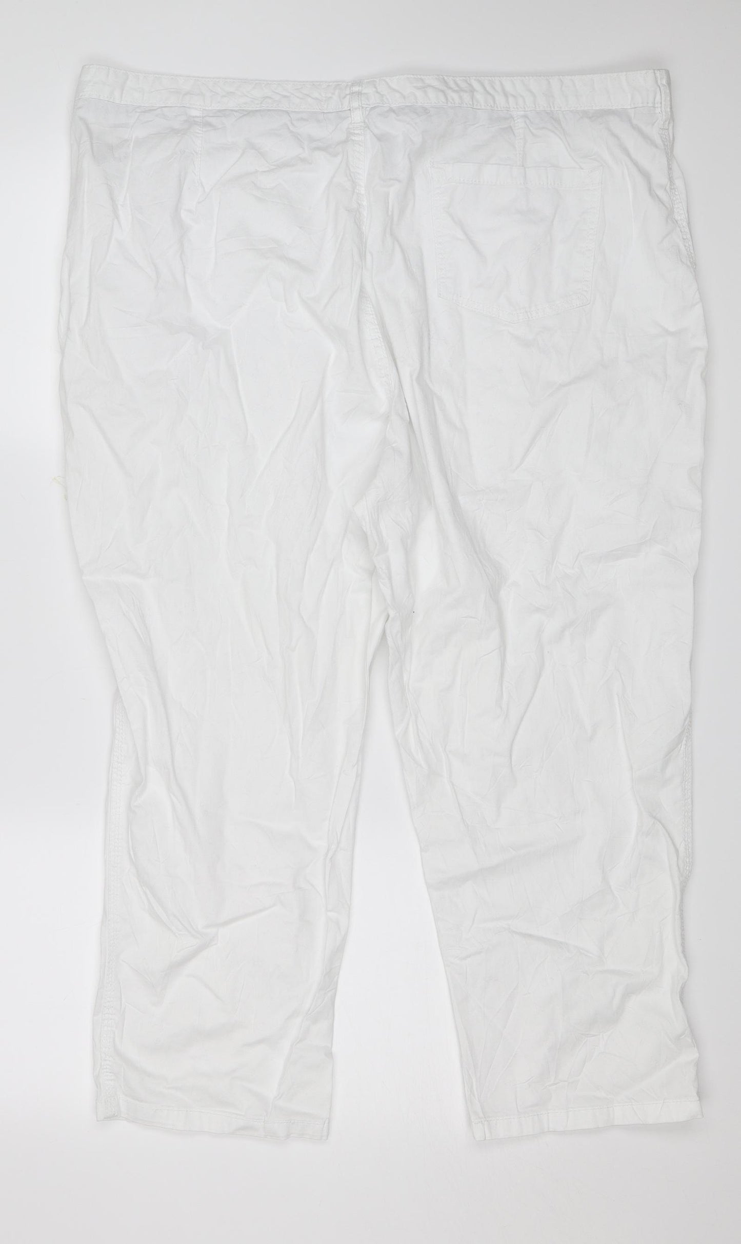 F&F Womens White   Trousers  Size 22 L21 in