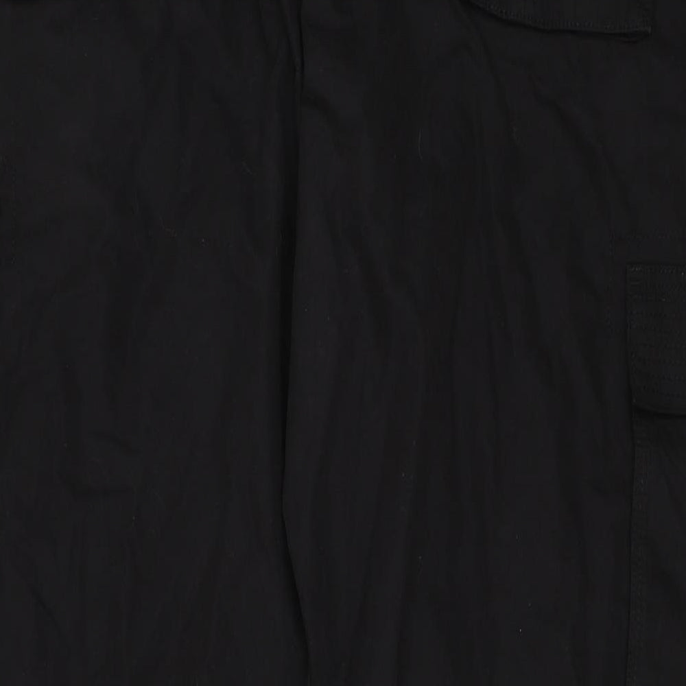 ACW85 Mens Black   Cargo Trousers Size 38 L29 in