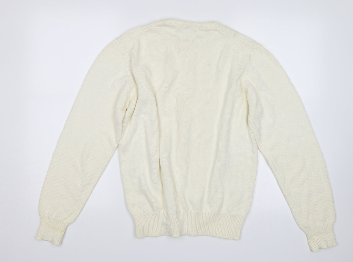 Angelo Santini Womens White   Pullover Jumper Size L