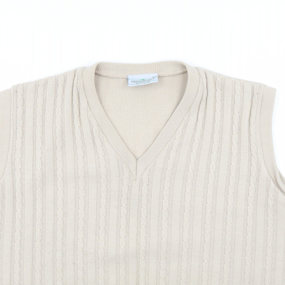 Greenwoods Mens Ivory   Pullover Jumper Size L  - Tank