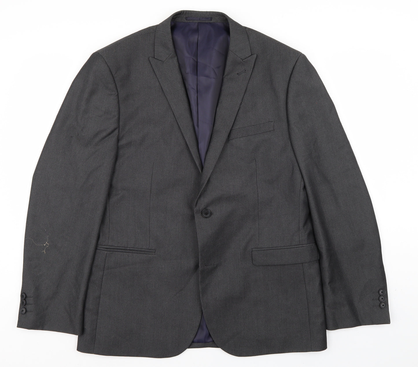 NEXT Mens Grey Striped  Jacket Suit Jacket