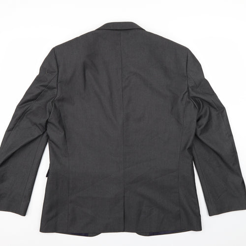 NEXT Mens Grey Striped  Jacket Suit Jacket