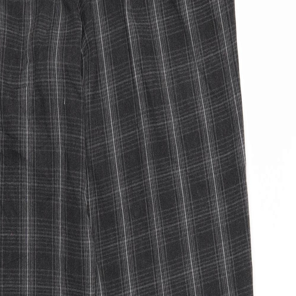 Steilmann Womens Grey Check  Sweatpants Trousers Size 16 L30 in