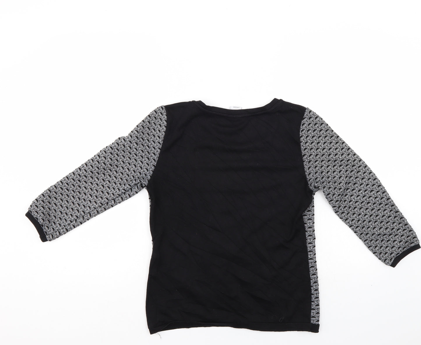 VERO MODA Womens Beige Geometric  Pullover Jumper Size M