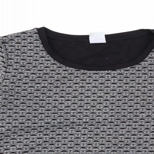 VERO MODA Womens Beige Geometric  Pullover Jumper Size M