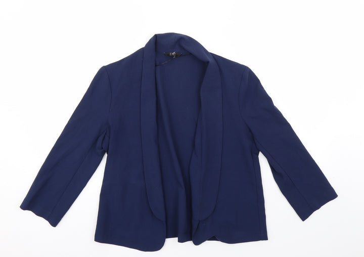 F&F Womens Blue Jacket Suit Jacket Size 12
