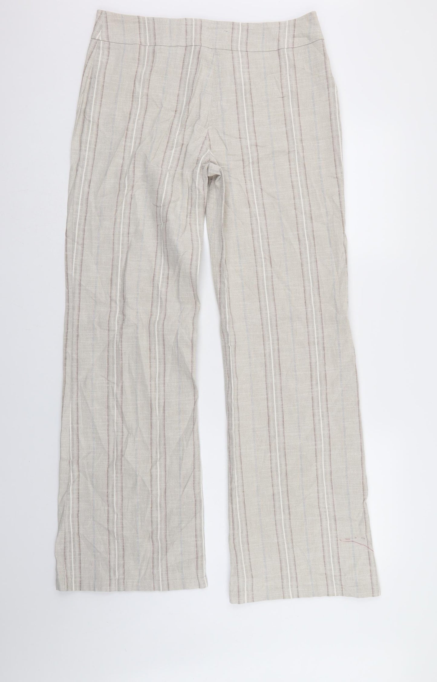 Per Una Womens Multicoloured Striped  Trousers  Size 14 L32 in