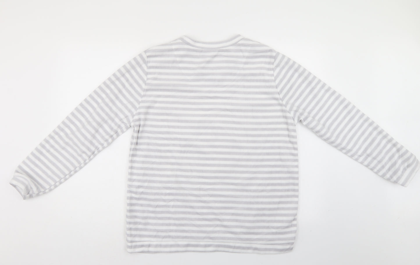 LOVE TO LOUNGE Womens Grey Striped   Pyjama Top Size 12