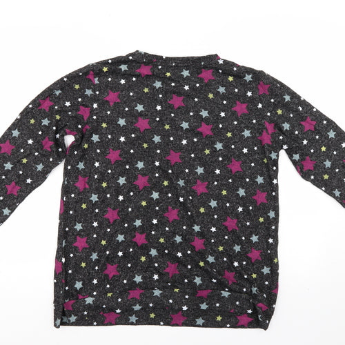 Pretty direct Womens Multicoloured Polka Dot  Pullover Sweatshirt Size 12