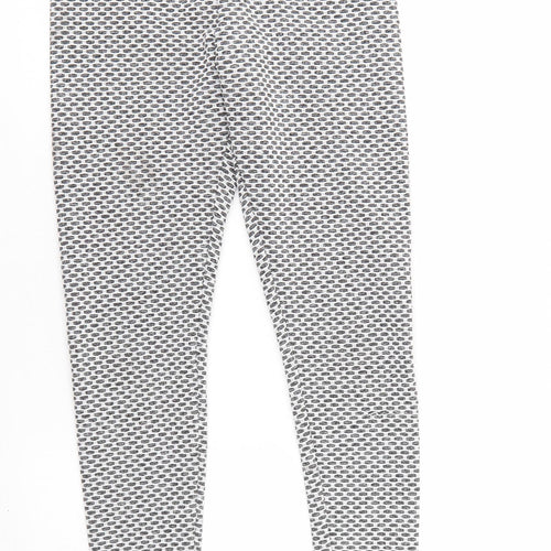 Preworn Womens Grey Polka Dot   Leggings Size S L26 in