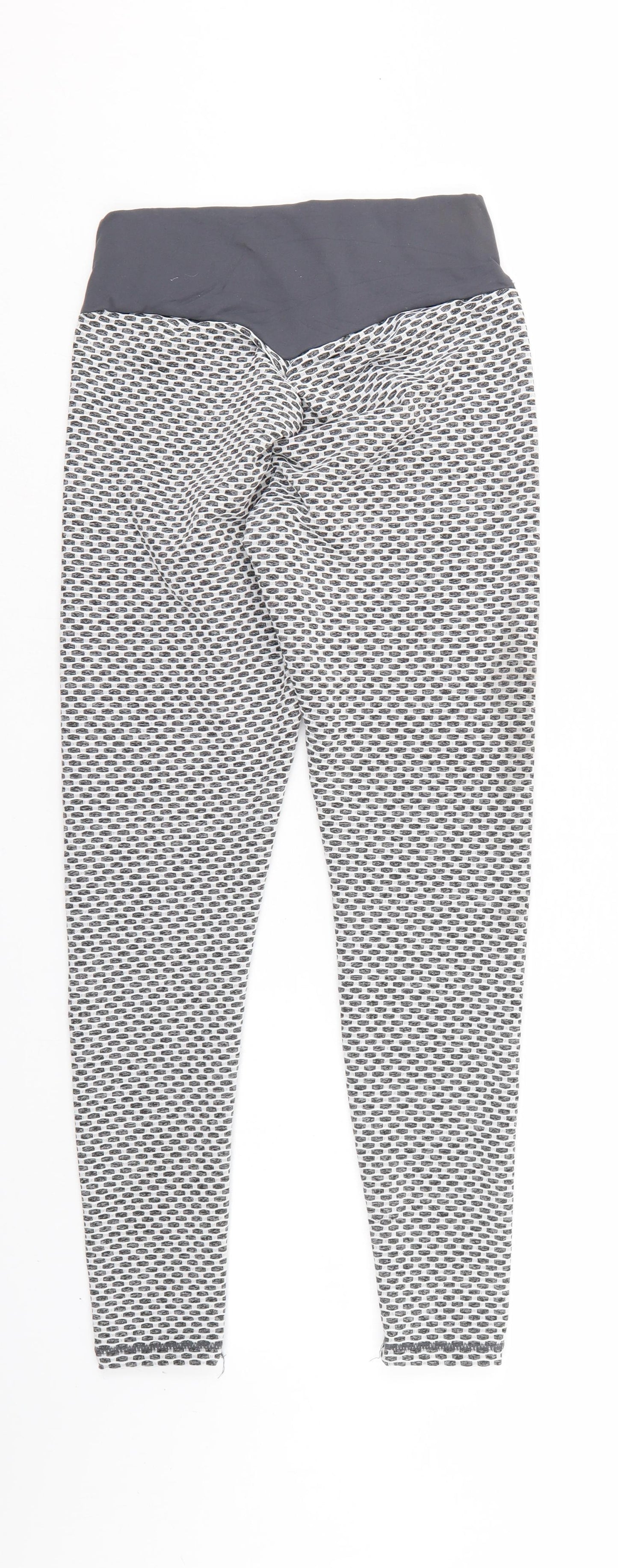 Preworn Womens Grey Polka Dot   Leggings Size S L26 in