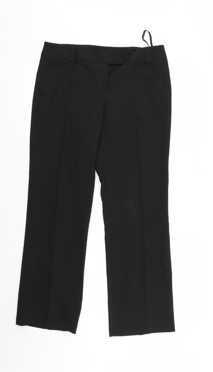 Dorothy Perkins Womens Black   Trousers  Size 12 L28 in