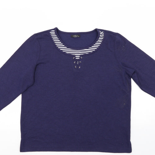 BM Womens Blue   Pullover Jumper Size M
