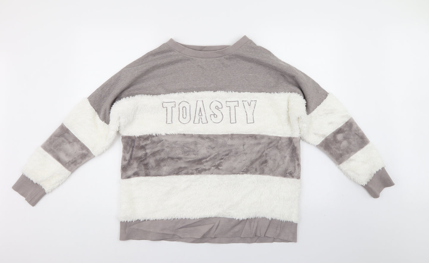 Therapy London Womens Multicoloured Striped  Pullover Sweatshirt Size M
