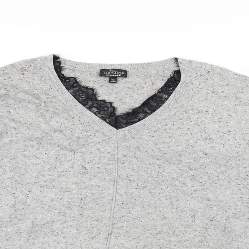 Top Shop Womens Grey   Pullover Jumper Size 10