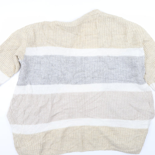 George Womens Multicoloured Striped  Cardigan Jumper Size M