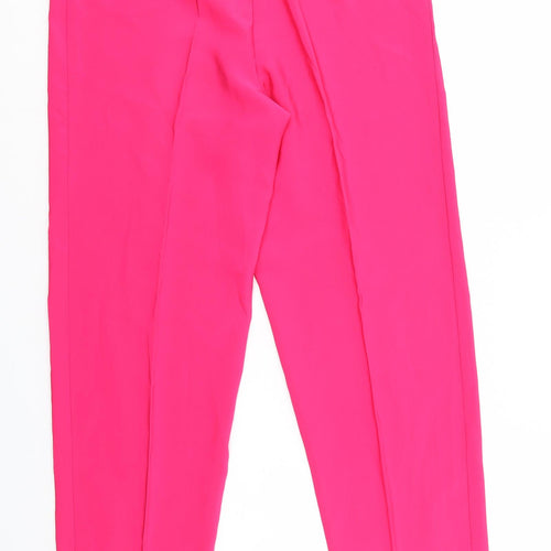 Pisani Womens Pink   Trousers  Size 6 L29 in