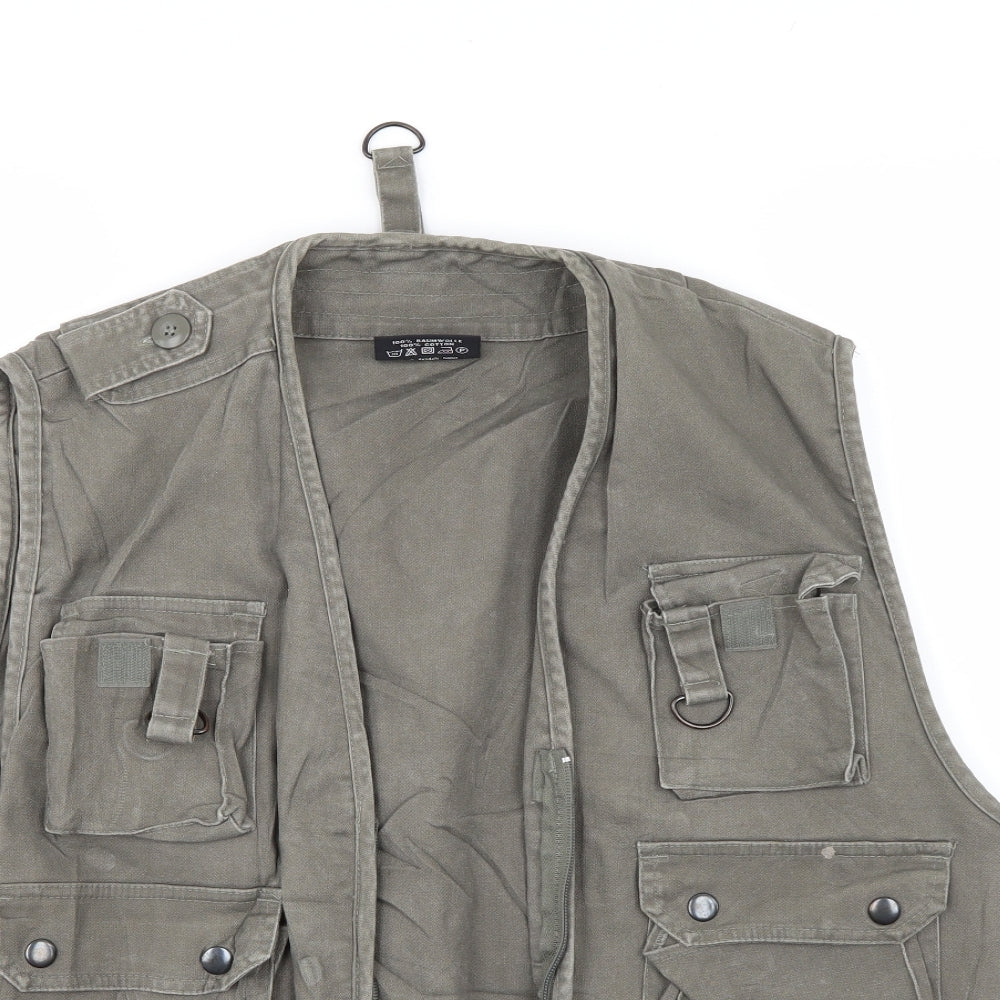 Mil Tec Mens Grey   Gilet Jacket Size S  - Fishing Gilet