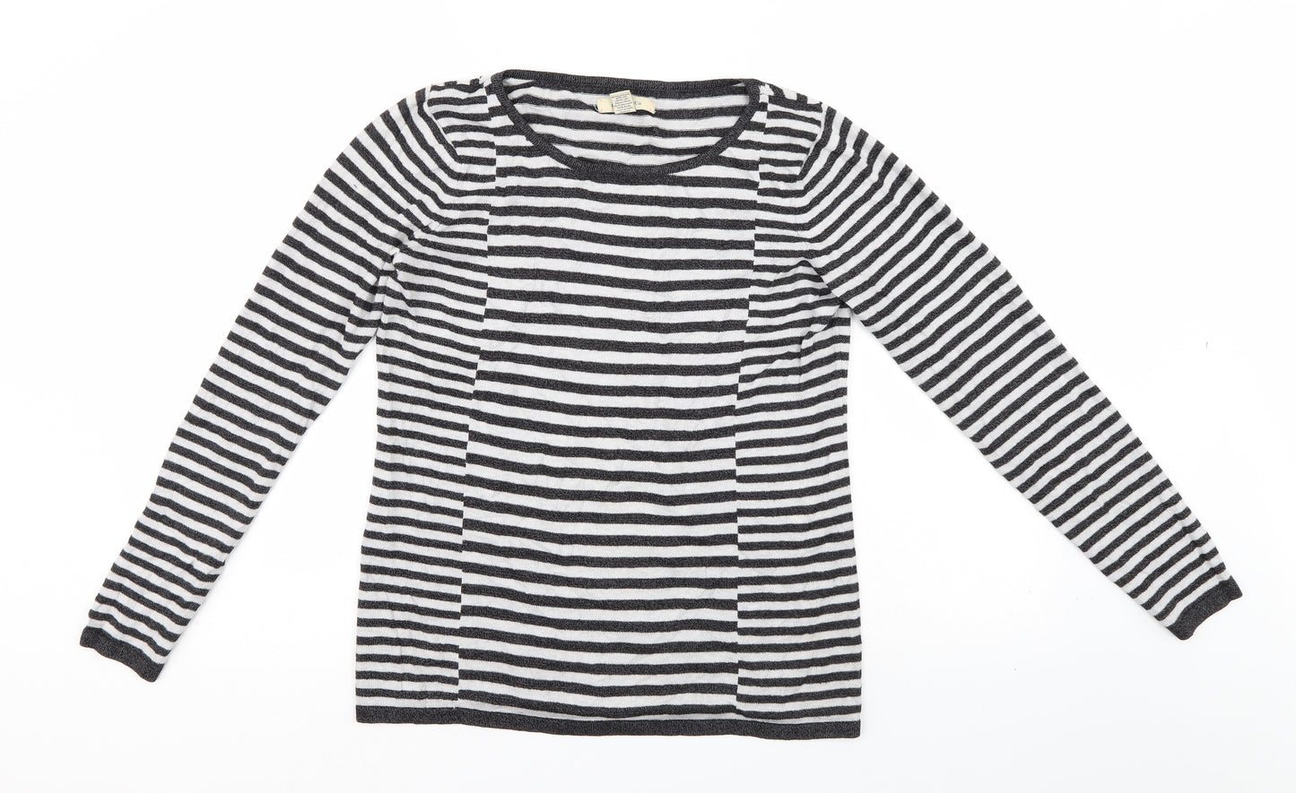 G.H. Bass & Co. Womens Multicoloured Striped  Pullover Jumper Size M