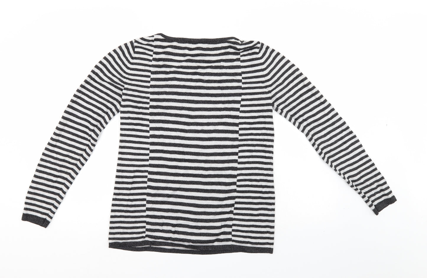 G.H. Bass & Co. Womens Multicoloured Striped  Pullover Jumper Size M