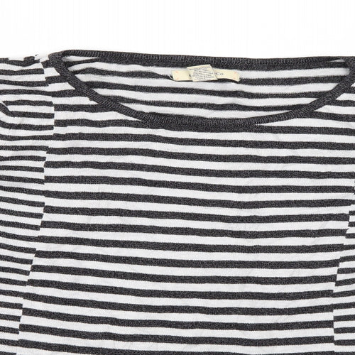 G.H. Bass & Co. Womens Multicoloured Striped  Pullover Jumper Size M